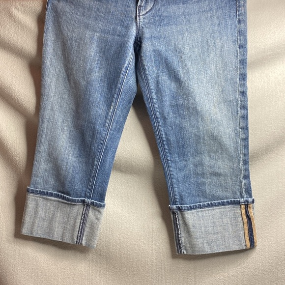 7 for all mankind cuffed capri blue Jeans size 28 - Picture 6 of 9